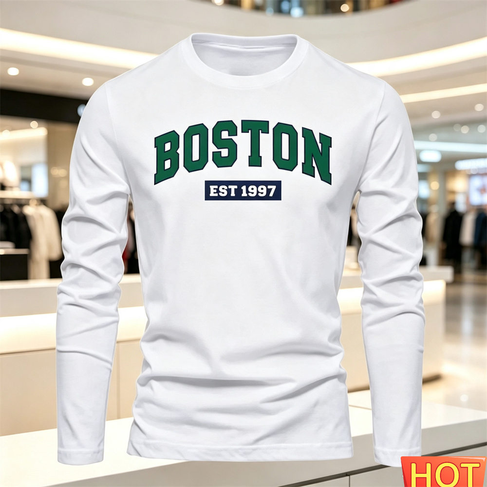 Summer Clothing Guys - T-shirt a maniche lunghe da uomo