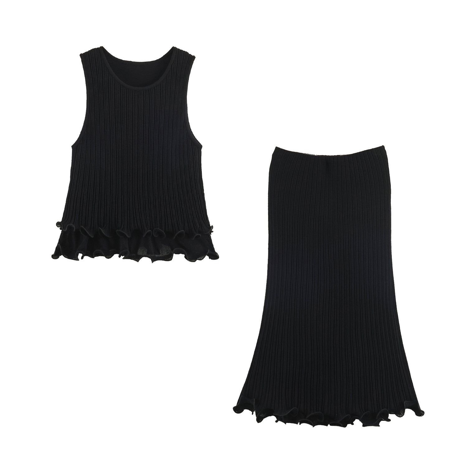 Summer Clothing Styles For Women - Completo gonna midi e top in
