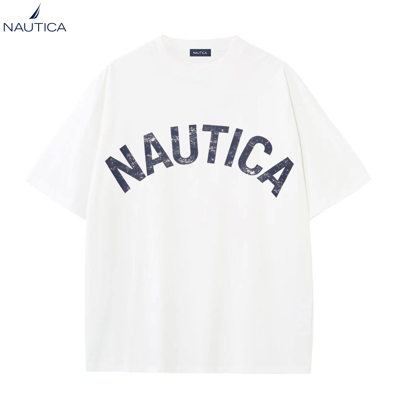 Summer Clothing Brands For Women - T-shirt Nautica in cotone con stampa,