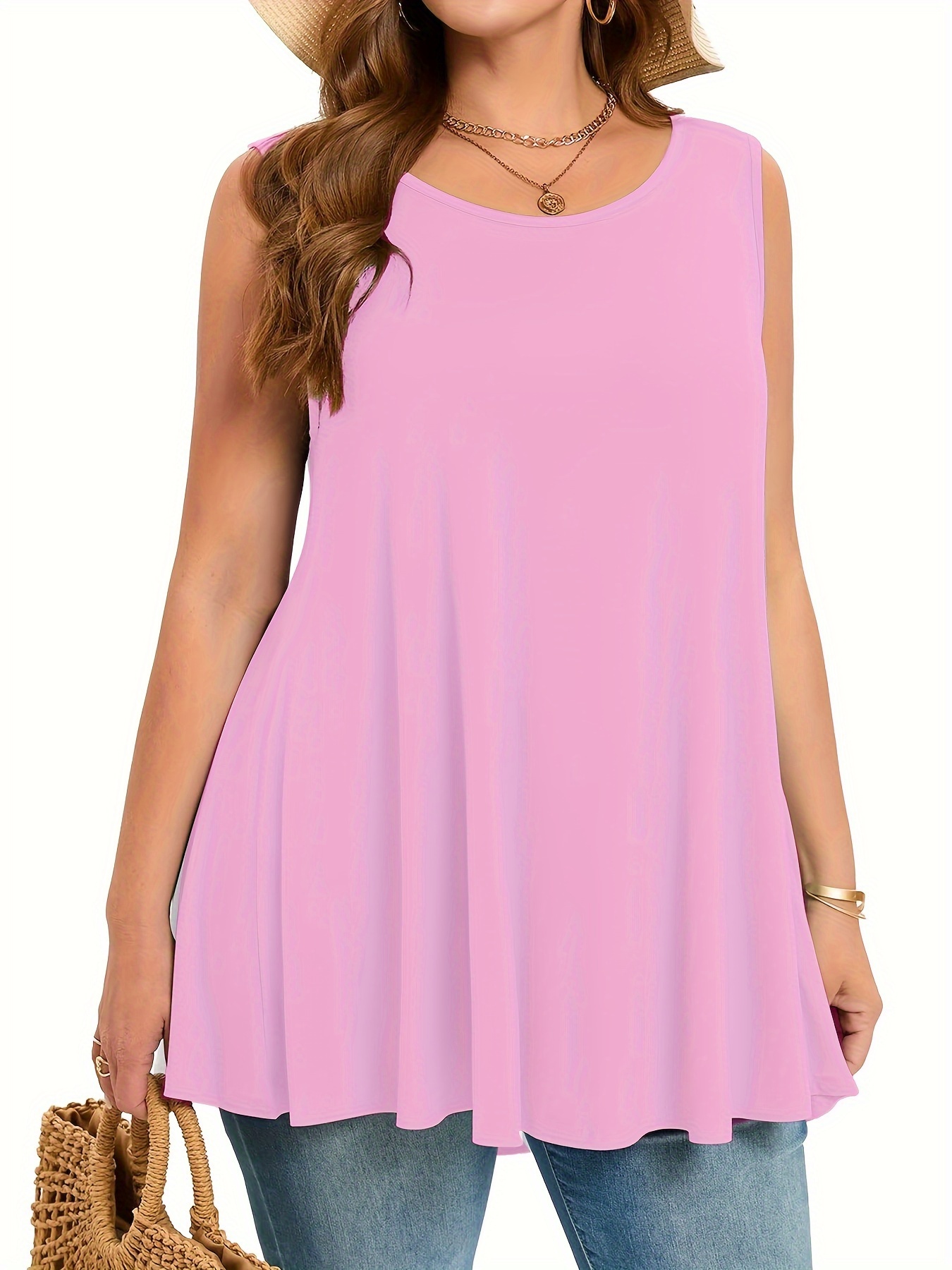Canotta semplice e solida tagl - Summer Clothing Styles For Women recensione e prezzo