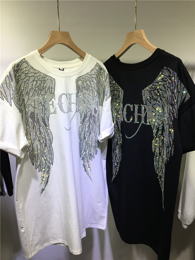 L-4XL Oversize strass Angel Wi - Summer Clothing Brands For Women recensione e prezzo