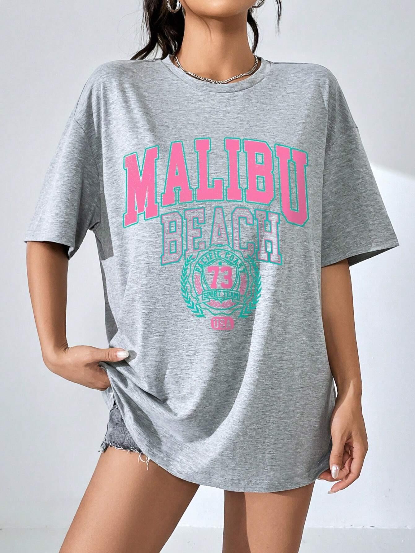 Malibu Beach Stampa di lettere - Summer Clothing Brands For Women recensione e prezzo