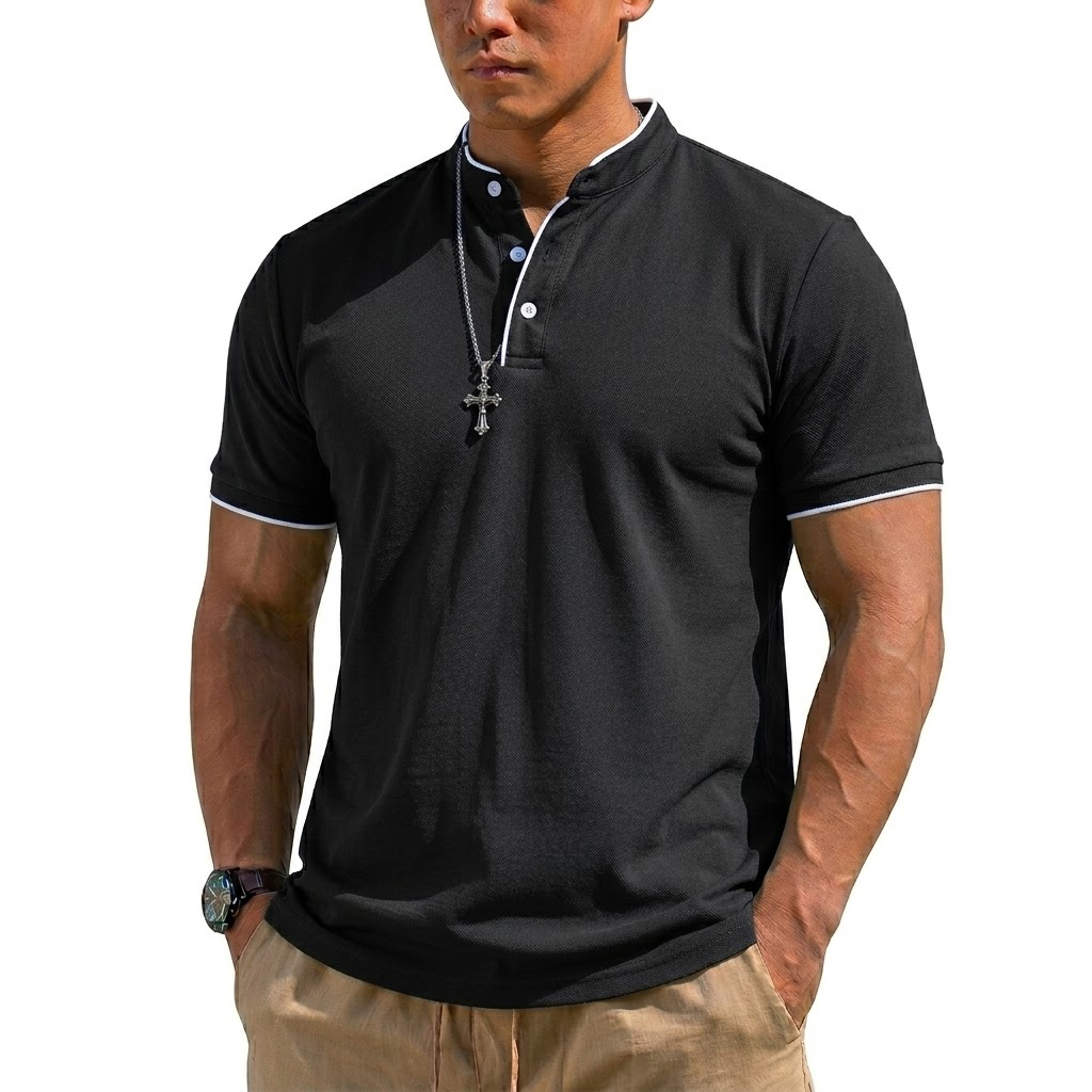 Maglietta Henley Estiva a Mani - Summer Clothing Guys recensione e prezzo