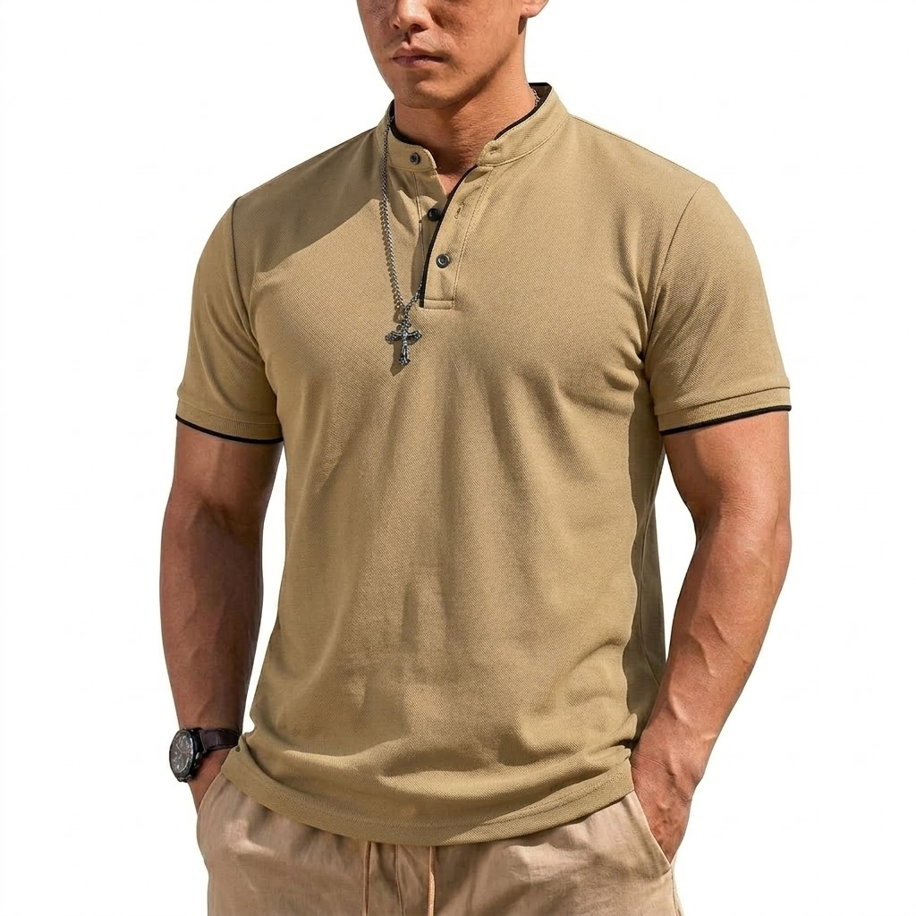 Maglietta Henley Estiva a Mani - Summer Clothing Guys recensione e prezzo