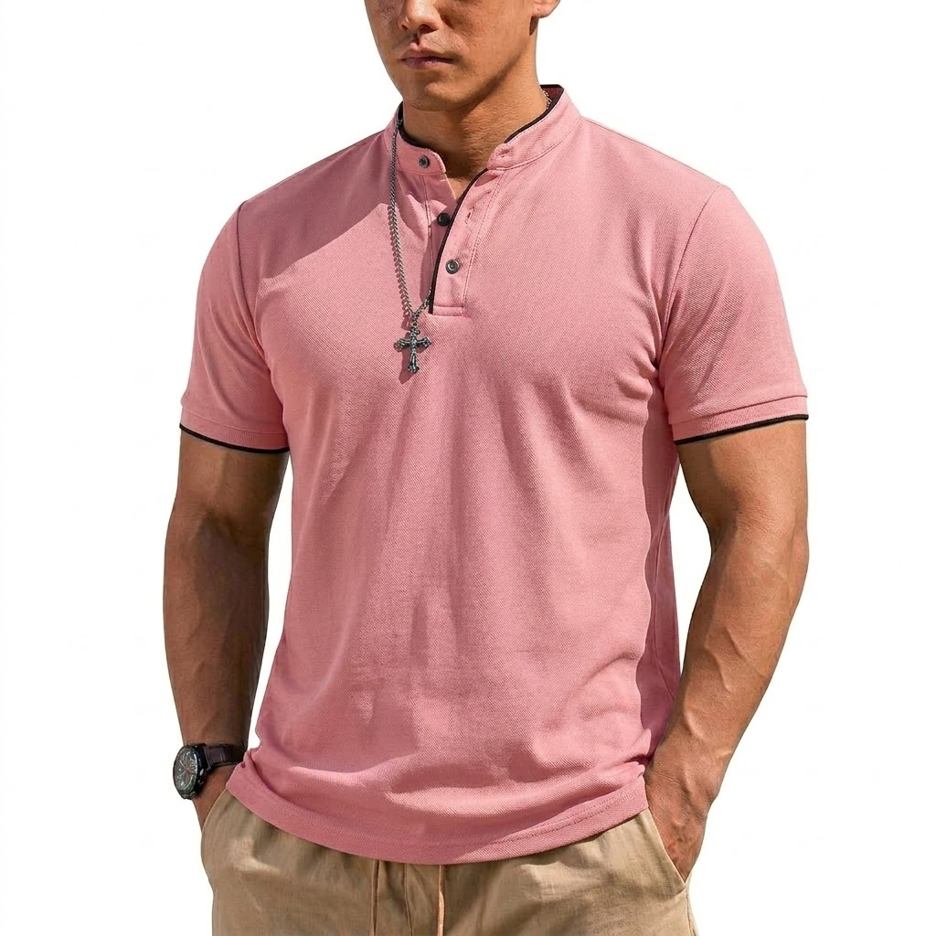 Maglietta Henley Estiva a Mani - Summer Clothing Guys recensione e prezzo