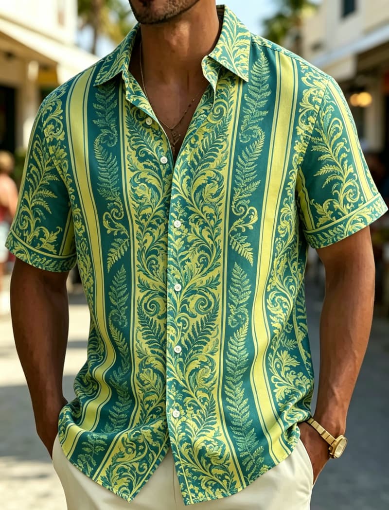 Camicia da Uomo a Maniche Cort - Summer Clothing Resort recensione e prezzo